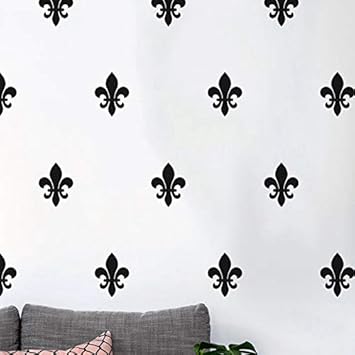 Floral De La Flor De Lis Tatuajes De Pared Estilo Frances Arte