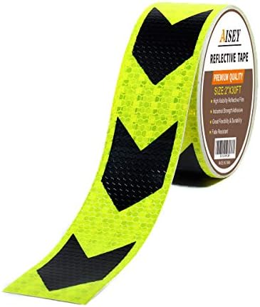 Lot De 2 Rubans Réfléchissants Jaunes SafetyPro - Imperméables - Pour Sécurité Et Visibilité