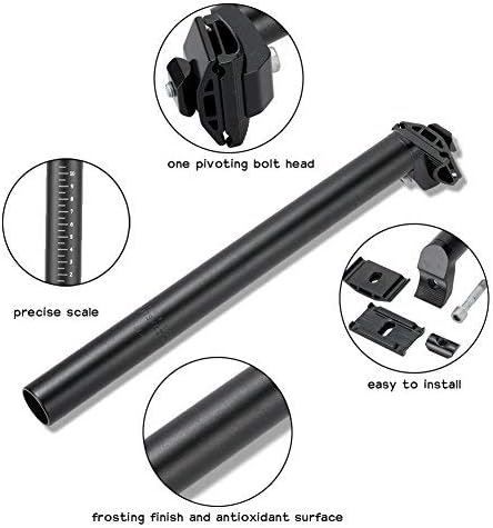 CYSKY Bike Seat Post 25.4*350mm Adjustable Bicycle Seat Posts Aluminum Alloy Seat Tube for Most Bicycle,Mountain Bike,Road Bike,MTB - Image 3