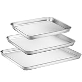 Baking Sheets 3 Pieces, Zacfton Cookie Sheet Set of