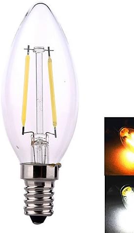 E14 / E26/E27 4 W 2COB 320 Warm White / Natural White LED Candle Bulbs AC 220-240 V , warm white-e26/e27