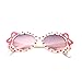 Weixinbuy Kids Love Printed UV Protection Sunglasses Transparent