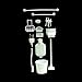 Dollhouse Miniature Chrysnbon Bathroom Accessories Kit