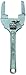 General Tools 190 Adjustable Sink Wrench, 10 1/4-Inch Long, Jaws Fit 1-Inch to 3-Inch Wide Spud, Slip, Lock and Basket-Strainer Nuts, Zinc Plated
