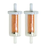 Hipa 2 Pack 695666 Fuel Filter for Briggs and Stratton 845125 691035 5065 5065D 5065K 493629 MTD Craftsman Cub Cadet Troy Bilt Lawn Mower Tractor