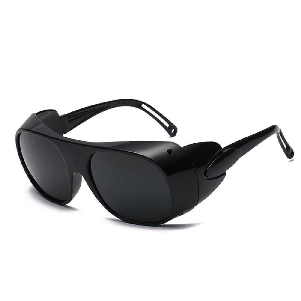 Welding Safety Spectacles, Anti-Scratch UV Protection Goggles Welder Glasses for Brazing, Cutting and Tig Welding (Dark Grey)