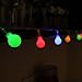 echosari [Remote & Timer 16 Feet 50 LED Outdoor Globe String Lights 8 Modes Battery Operated Frosted White Ball Fairy Light(dimmable, Ip65 Waterproof, Multicolor)