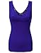 Kaylee_xo Sexy Women's Low-Cut V-Neck Summer Fitted Sleeveless Tank Top