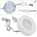 TORCHSTAR Set of 3 Multicolor LED Under Cabinet Lighting Kit, UL-Listed Power Adapter, Surface and Recessed Mount LED Puck Lights, IR Remote Control, Warm White