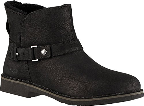 UGG Womens Aliso Shearling Boot Black Size 7