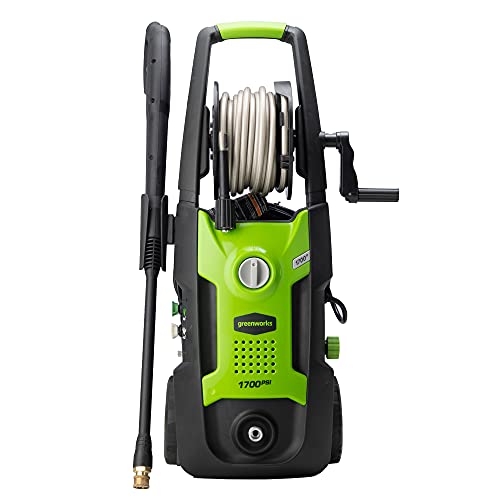 Review Greenworks 1700 PSI Upright HandCarry Pressure Washer (PWMA