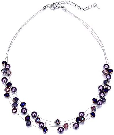 BULINLINLayered Choker Freshwater Pearl Necklace - Fashion Jewelry Necklace Gifts For Women