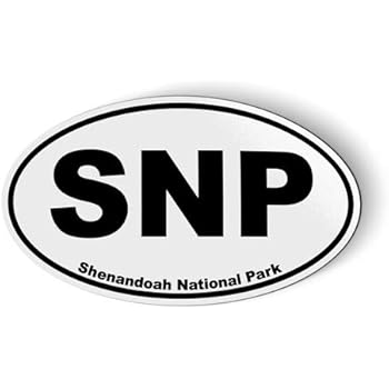 SHNP Shenandoah National Park Oval - Magnet for Car Fridge Locker - 3