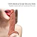 Viberate Adult Toy for Women Couples - Realistic Silicone Vibrating Wand with 10 Powerful Vibration Modes and Strong Suction Cup Handsfree Play