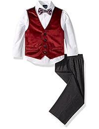 Conjunto de chaleco de 4 piezas Nautica para niños con camisa de vestir, pajarita, chaleco y pantalones