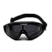 Minalo UV Protection Outdoor Sports Ski Glasses CS Army Tactical Military Goggles Windproof Snowmobile Bicycle Motorcycle Protective Glasses Ski Goggles (Grey)