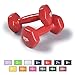 SPRI Dumbbells Deluxe Vinyl Coated Hand Weights All-Purpose Color Coded Dumbbell for Strength Training (Set of 2) (Available in 1-10 Pounds, 12, 15, 18 & 20 Pounds)