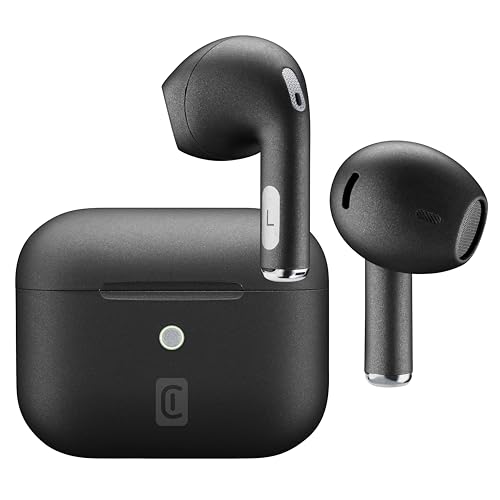 | CRYSTAL | Auricolari TWS Bluetooth 5.0 Wireless In-Ear con Custodia di Ricarica - Environment Noise Cancelling - Talk Time: 3.5 ore - Ricarica : 1.5 ore - Portata: 10mt - Colore Nero