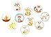 FF Elaine 10 Pcs Fridge Magnets Crystal Glass Housewarming Home Decorations Gift (Fox)