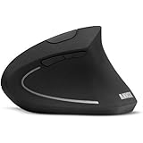 Anker 2.4G Wireless Vertical Ergonomic Optical Mouse, 800 / 1200 /1600DPI, 5 Buttons - Black