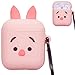 Mulafnxal Compatible with Airpods 1&2 Case,Cute 3D Funny Cartoon Character Silicone Airpod Cover,Kawaii Fun Cool Stylish Design Skin, Animal Unique Cases for Girls Kids Teens Boys Air pods(Pig)