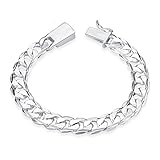 Minkang Fashion Jewelry 925 Solid Silver Chain Bracelet