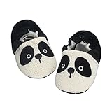 DZT1968® Baby Girl Cotton Panda Soft Sole Anti Slip Prewalker Shoes Socks (S (0-4 Months))
