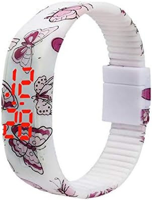 Frunalte watch, Women's Casual Ultra Thin Men Girl Sports Silicone Digital LED Bracelet Wrist Watch Clearance on Sale