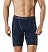 TSLA Men's Compression Shorts Baselayer Cool Dry Sports Tights, Athletic(mus17) - Navy, Large