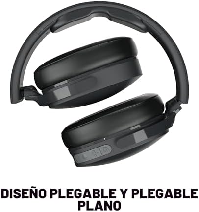 Hesh EVO Cascos Over-Ear Inalámbricos, 36 h de Autonomía, Micrófono, Compatibles con iPhone Android y Dispositivos Bluetooth - Negro