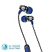 JLab Metal Bluetooth Wireless Rugged Earbuds, Titanium 8mm Drivers, 6 Hour Battery Life, Noise Isolation, Bluetooth 5.0, IP55 Sweat Proof Rating Extra Gel Tips & Cush Fins (Black/Blue)