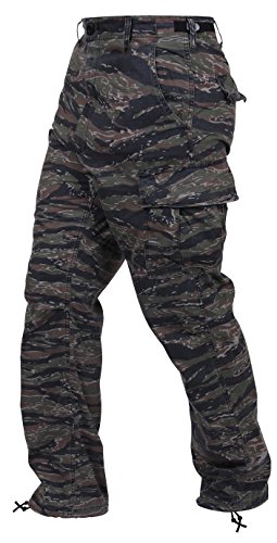 Rothco Bdu Pant Tiger Stripe, L Size