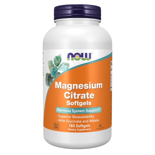 NOW Supplements Magnesium Citrate Softgels