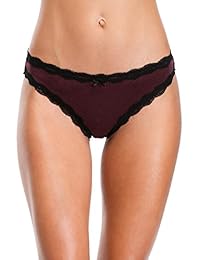 Calzoncillos de algodón para dama con encaje para bikini