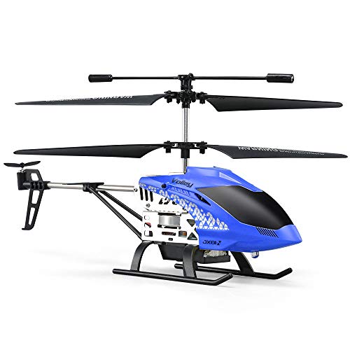 JJRC JX01 3.5CH 2.4G Gyro Remote Control Helicopter Sets Attitude Aluminum Hover Copter (Blue)