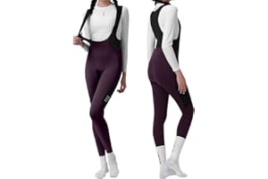 INBIKE Winter Cycling Tights, Fleece-Lined Bibs Tights, Cold Weather Bike Bibs for Bicycle Biking Spinning
