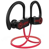 bluetooth headphones headsets wireless bluetooth earbuds ipx7 waterproof neckband sports earphones bluetooth 5 0 with mic hifi bass stereo noise cancelling for workout gym running 8 hours play time