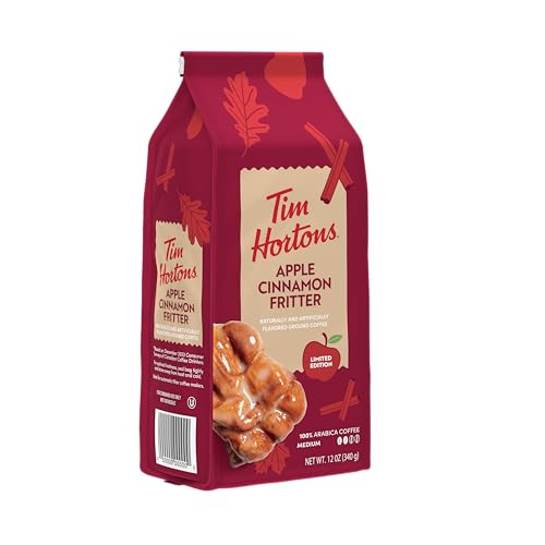 TIM HORTONS APPLE CINNAMON FRITTER COFFEE 12OZ GROUND BAG