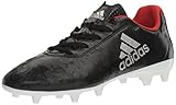 adidas Performance Women's X 17.4 FG W Soccer Shoe, Black/Platino Core Red S, 7 M US
