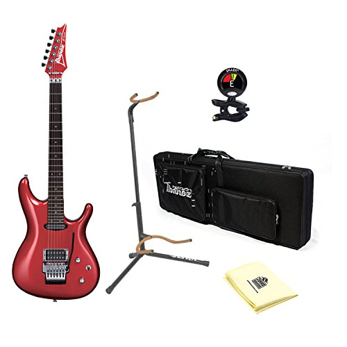 Ibanez JS24P Joe Satriani Signature Electric Guitar in Candy Apple (Including Hardshell case) With Guitar Stand, Tuner And Cloth