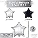 Silver 2020 Balloons Decorations Banner - Large, Pack of 29 | Star Mylar Foil | Black Silver Latex Ballon Supplies Kit | Graduations Party Supplies Kit, New Years Eve Party Supplies 2020, Home Office