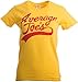Average Joes | Funny Dodgeball Team Sports Jersey Ladies' T-Shirt-Yellow, M
