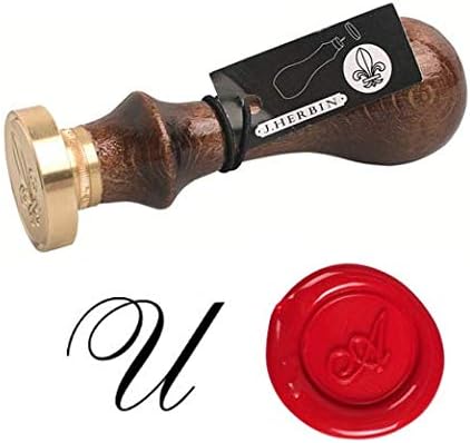 J Herbin 40121t Sello Letra U En Cursiva Redondo Mango De Madera Amazon Es Oficina Y Papeleria