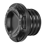 Black Aluminum Fuel Gas Tank Cap with Rubber Washer for Harley Davidson Sportster 1200 883 1996-up