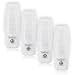Maxxima MLN-16 LED Plug in Night Light with Auto Dusk to Dawn Sensor, 5 Lumens (pack of 4)