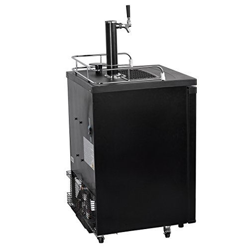 Smad Draft Beer Dispenser Single Tap Freestanding Keg Beer Cooler, Stainless Steel and Black - Thumbnail 6