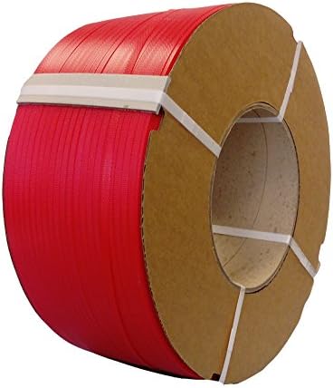 8mm x 4000m MACHINE POLYPROP PLASTIC BANDING / HAND STRAPPING (RED)