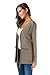 Women Open Front Casual Comfy Flowy Long Line Modal Cardigan (L, Grey)