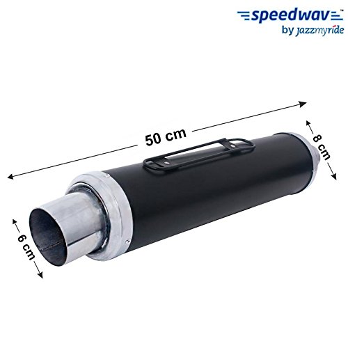 Speedwav Pe 1 Bike Slip On Performance Exhaust Can Black Yamaha Rx 100 Amazon In Car Motorbike