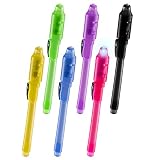Invisible Ink Pen-Secret spy Party Favor Message Writer with uv Light Fun Activity for Kids Ideas Gifts and Stock Stuffers, (6 Pack) by SyPen